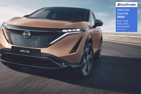 Nissan ARIYA crowned Best Car for Long Distances by Auto Trader